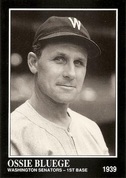 #295 Ossie Bluege - Washington Senators - 1991 Conlon Collection TSN Baseball