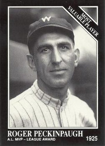 #308 Roger Peckinpaugh - Washington Senators - 1991 Conlon Collection TSN Baseball
