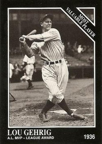 #310 Lou Gehrig - New York Yankees - 1991 Conlon Collection TSN Baseball