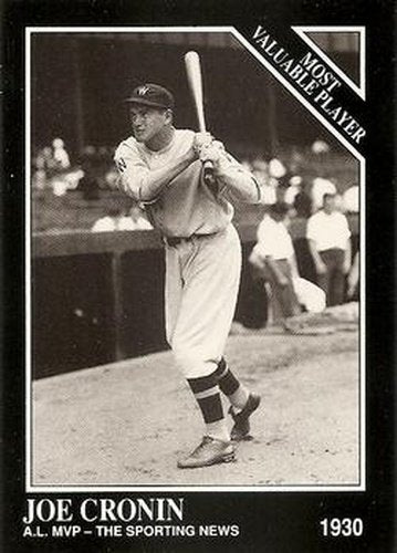 #314 Joe Cronin - Washington Senators - 1991 Conlon Collection TSN Baseball