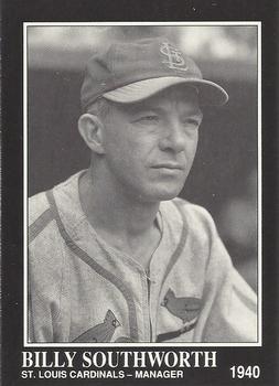#89 Billy Southworth - St. Louis Cardinals - 1991 Conlon Collection TSN Baseball