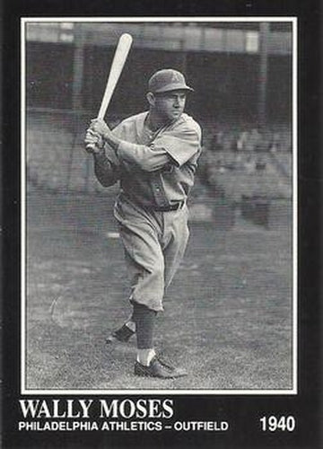#90 Wally Moses - Philadelphia Athletics - 1991 Conlon Collection TSN Baseball