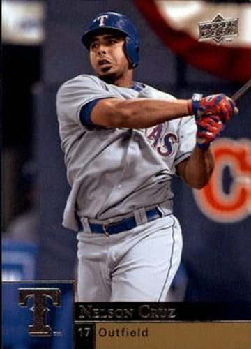 #909 Nelson Cruz - Texas Rangers - 2009 Upper Deck Baseball