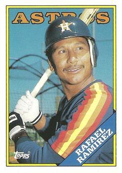 #90T Rafael Ramirez - Houston Astros - 1988 Topps Traded Baseball