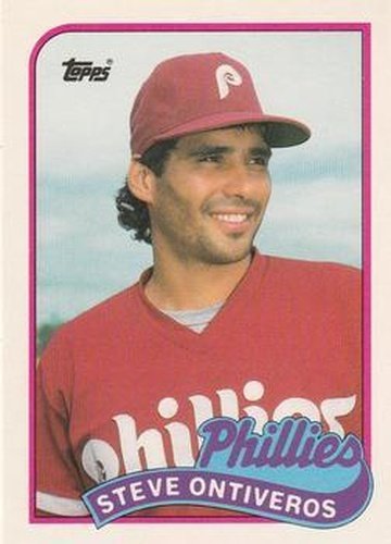 #90T Steve Ontiveros - Philadelphia Phillies - 1989 Topps Traded Baseball