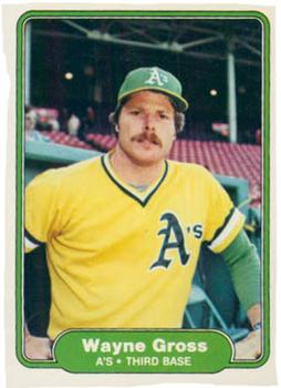 #90 Wayne Gross - Oakland Athletics - 1982 Fleer Baseball