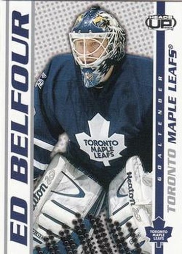 #90 Ed Belfour - Toronto Maple Leafs - 2003-04 Pacific Heads Up Hockey