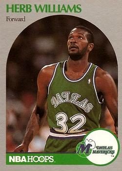 #90 Herb Williams - Dallas Mavericks - 1990-91 Hoops Basketball