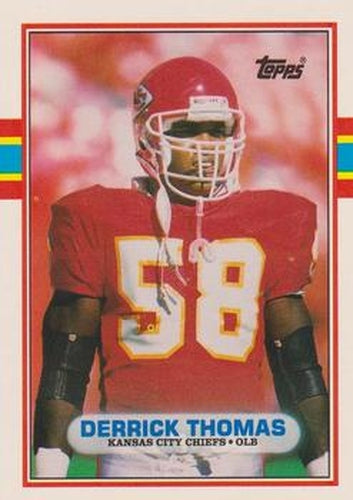 #90T Derrick Thomas - Kansas City Chiefs - 1989 Topps Traded Football