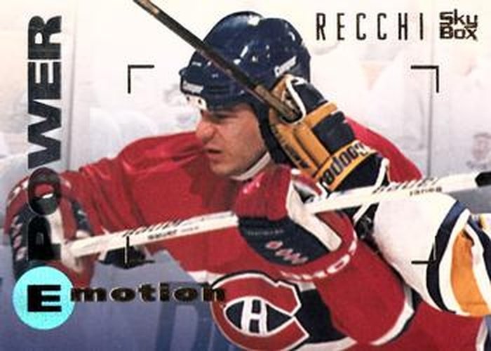 #90 Mark Recchi - Montreal Canadiens - 1995-96 SkyBox E-Motion Hockey