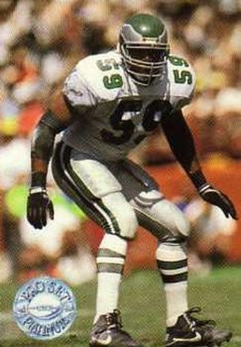 #90 Seth Joyner - Philadelphia Eagles - 1991 Pro Set Platinum Football