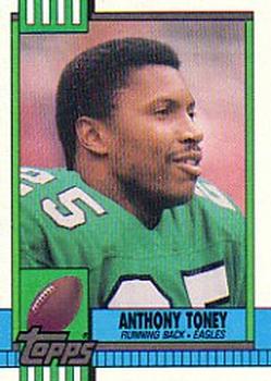 #90 Anthony Toney - Philadelphia Eagles - 1990 Topps Football