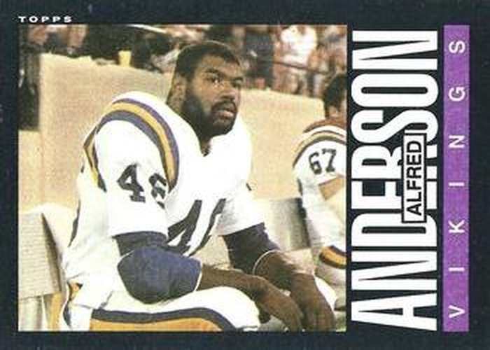 #90 Alfred Anderson - Minnesota Vikings - 1985 Topps Football