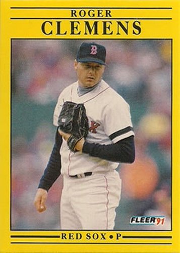 #90 Roger Clemens - Boston Red Sox - 1991 Fleer Baseball