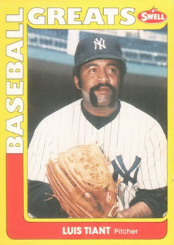 #90 Luis Tiant - New York Yankees - 1991 Swell Baseball Greats