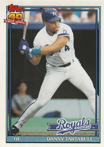 #90 Danny Tartabull - Kansas City Royals - 1991 O-Pee-Chee Baseball