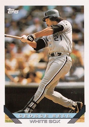 #790 George Bell - Chicago White Sox - 1993 Topps Baseball