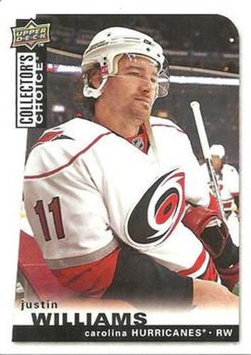 #90 Justin Williams - Carolina Hurricanes - 2008-09 Collector's Choice Hockey