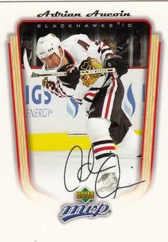 #90 Adrian Aucoin - Chicago Blackhawks - 2005-06 Upper Deck MVP Hockey