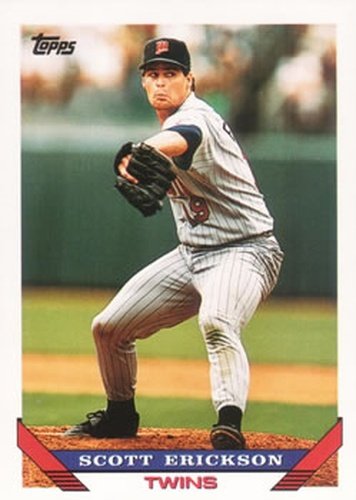 #90 Scott Erickson - Minnesota Twins - 1993 Topps Baseball