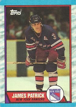 #90 James Patrick - New York Rangers - 1989-90 Topps Hockey