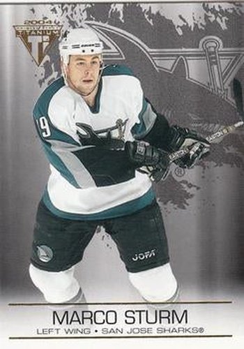 #90 Marco Sturm - San Jose Sharks - 2003-04 Pacific Private Stock Titanium Hockey