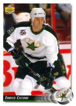 #90 Enrico Ciccone - Minnesota North Stars - 1992-93 Upper Deck Hockey