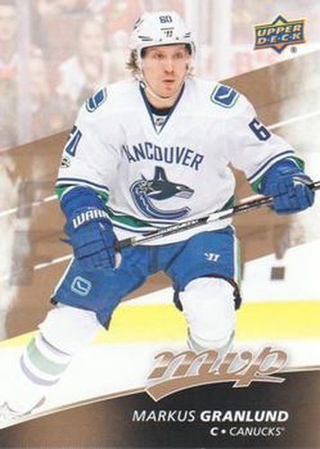 #90 Markus Granlund - Vancouver Canucks - 2017-18 Upper Deck MVP Hockey