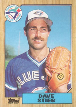 #90 Dave Stieb - Toronto Blue Jays - 1987 Topps Baseball
