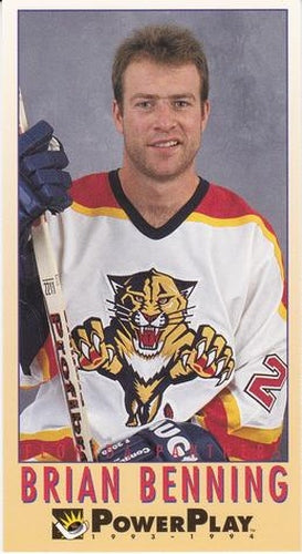 #90 Brian Benning - Florida Panthers - 1993-94 Fleer PowerPlay Hockey