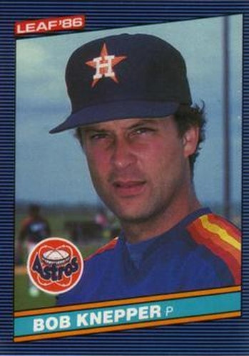 #90 Bob Knepper - Houston Astros - 1986 Leaf Baseball