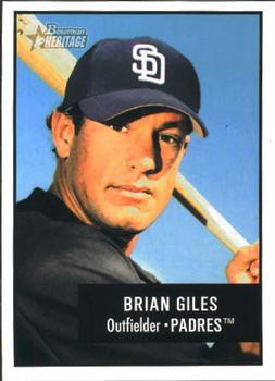 #90 Brian Giles - San Diego Padres - 2003 Bowman Heritage Baseball