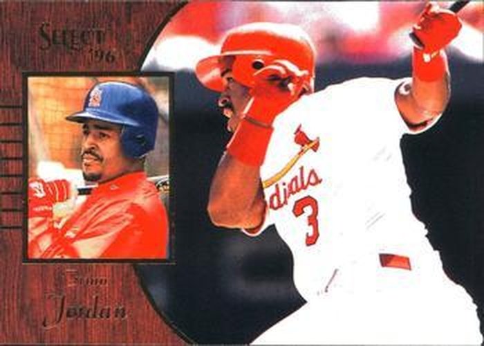 #90 Brian Jordan - St. Louis Cardinals - 1996 Select Baseball