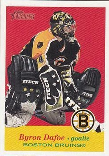 #90 Byron Dafoe - Boston Bruins - 2001-02 Topps Heritage Hockey
