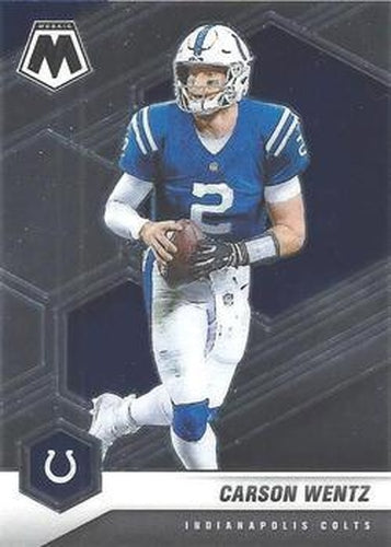 #90 Carson Wentz - Indianapolis Colts - 2021 Panini Mosaic Football