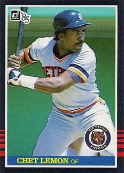#90 Chet Lemon - Detroit Tigers - 1985 Donruss Baseball