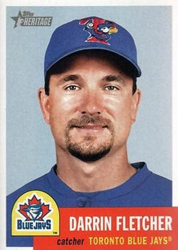 #90 Darrin Fletcher - Toronto Blue Jays - 2002 Topps Heritage Baseball