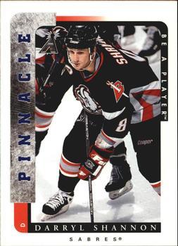 #90 Darryl Shannon - Buffalo Sabres - 1996-97 Pinnacle Be a Player Hockey
