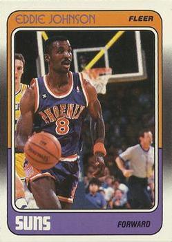 #90 Eddie Johnson - Phoenix Suns - 1988-89 Fleer Basketball