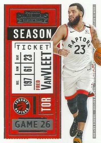 #90 Fred VanVleet - Toronto Raptors - 2020-21 Panini Contenders Basketball