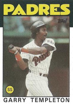 #90 Garry Templeton - San Diego Padres - 1986 Topps Baseball