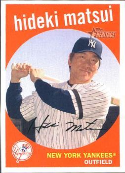 #90 Hideki Matsui - New York Yankees - 2008 Topps Heritage Baseball