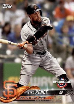 #90 Hunter Pence - San Francisco Giants - 2018 Topps Opening Day Baseball