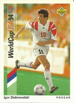 #90 Igor Dobrovolski - Pocc_ - 1993 Upper Deck World Cup Preview English/Spanish Soccer