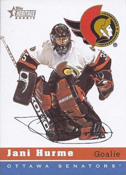 #90 Jani Hurme - Ottawa Senators - 2000-01 Topps Heritage Hockey