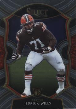 #90 Jedrick Wills - Cleveland Browns - 2020 Panini Select Football