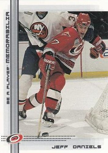 #90 Jeff Daniels - Carolina Hurricanes - 2000-01 Be a Player Memorabilia Hockey