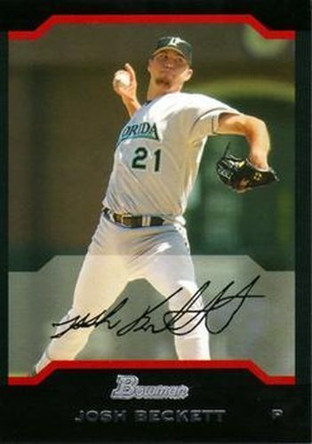 #90 Josh Beckett - Florida Marlins - 2004 Bowman Baseball