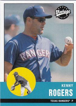 #90 Kenny Rogers - Texas Rangers - 2001 Upper Deck Vintage Baseball