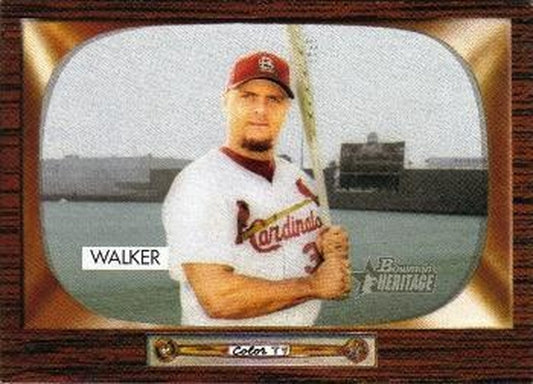 #90 Larry Walker - St. Louis Cardinals - 2004 Bowman Heritage Baseball